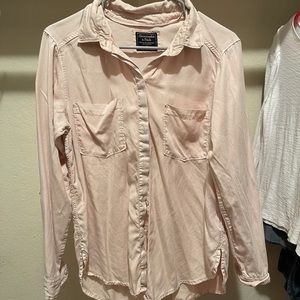 Abercrombie and Fitch blouse- light pink/cream